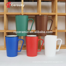 Tasse en céramique colorée grande tasse de café